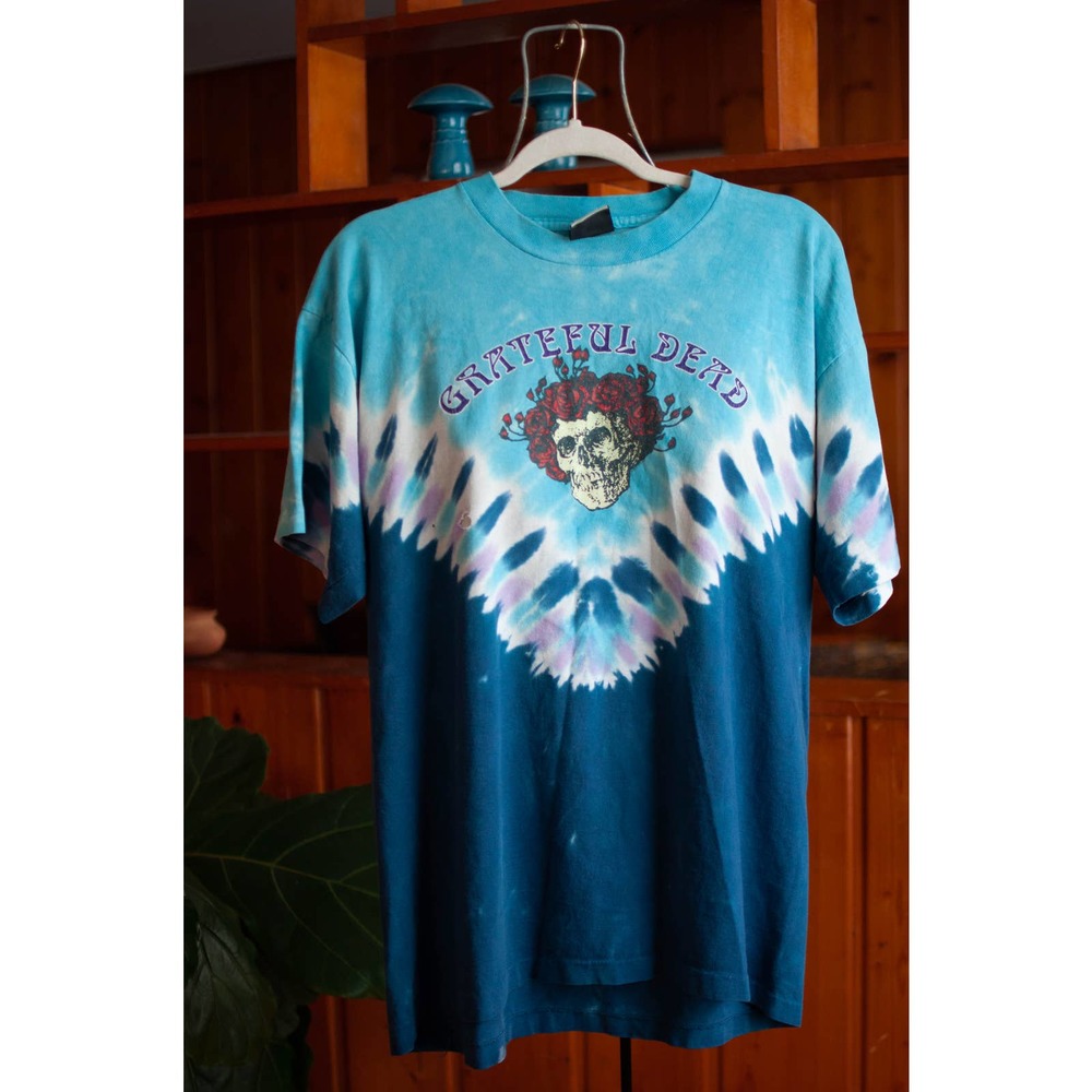authentic vintage grateful dead liquid blue single stitch 2004 tee